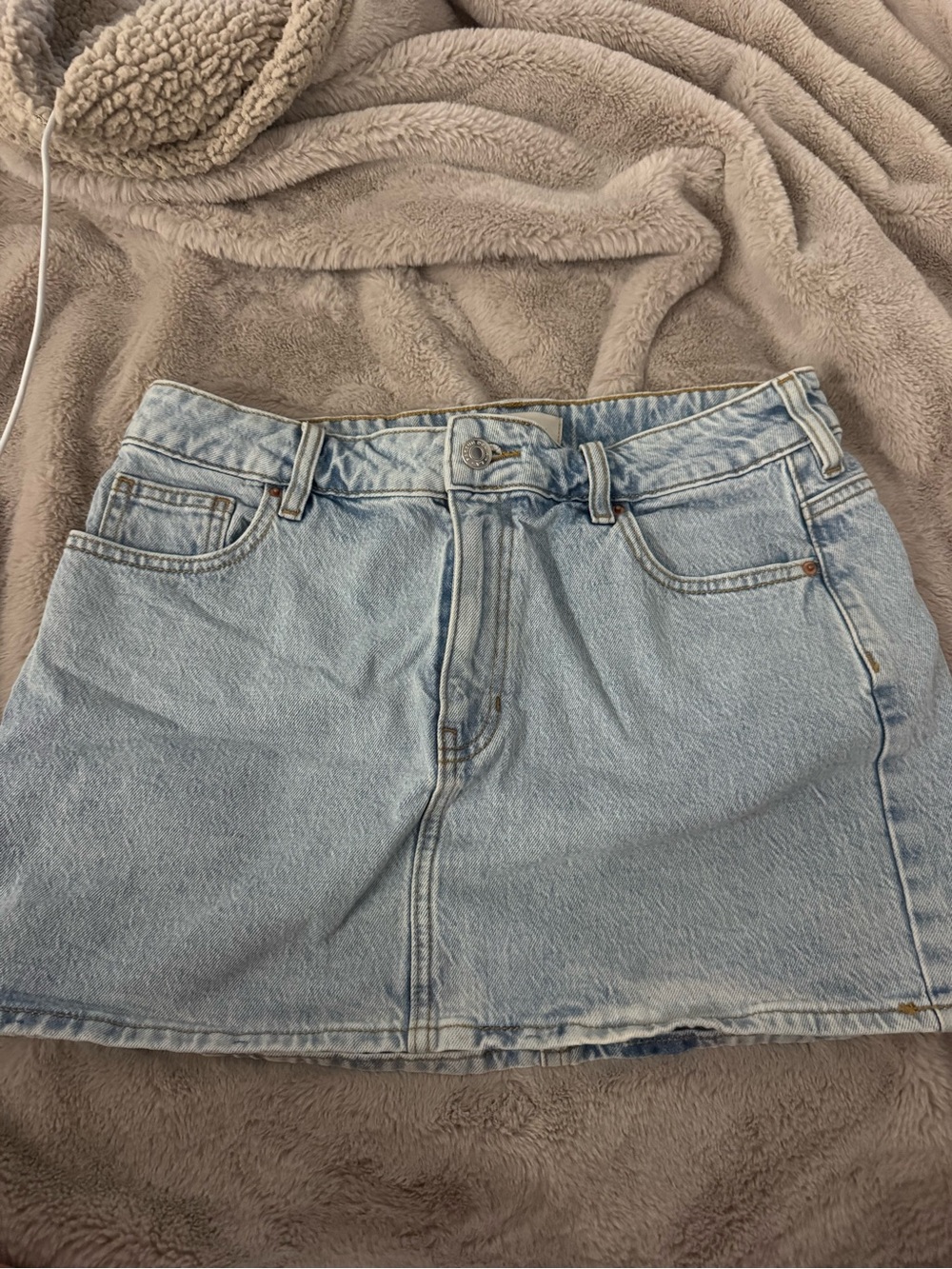 PacSun Light Blue Denim Mini Skirt